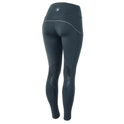 Horze Nicki Womens Breathable Technical Knee Patch Tights - Obscure Night Dark Blue