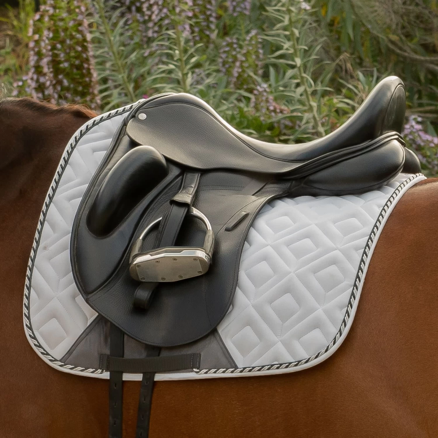 Equinavia Stockholm NordicAir Dressage Pad - White - Image 3