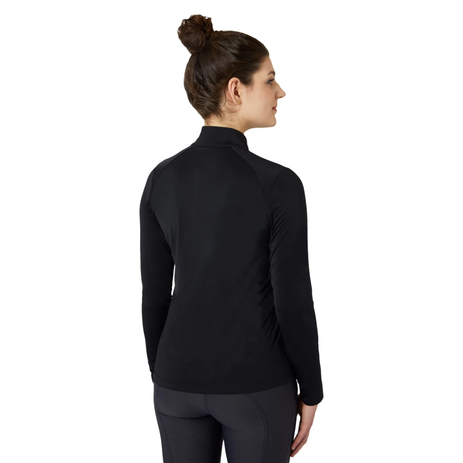 B Vertigo Sidney Womens Long Sleeved Ventilated Half Zip Shirt - Anthracite Grey - Image 4