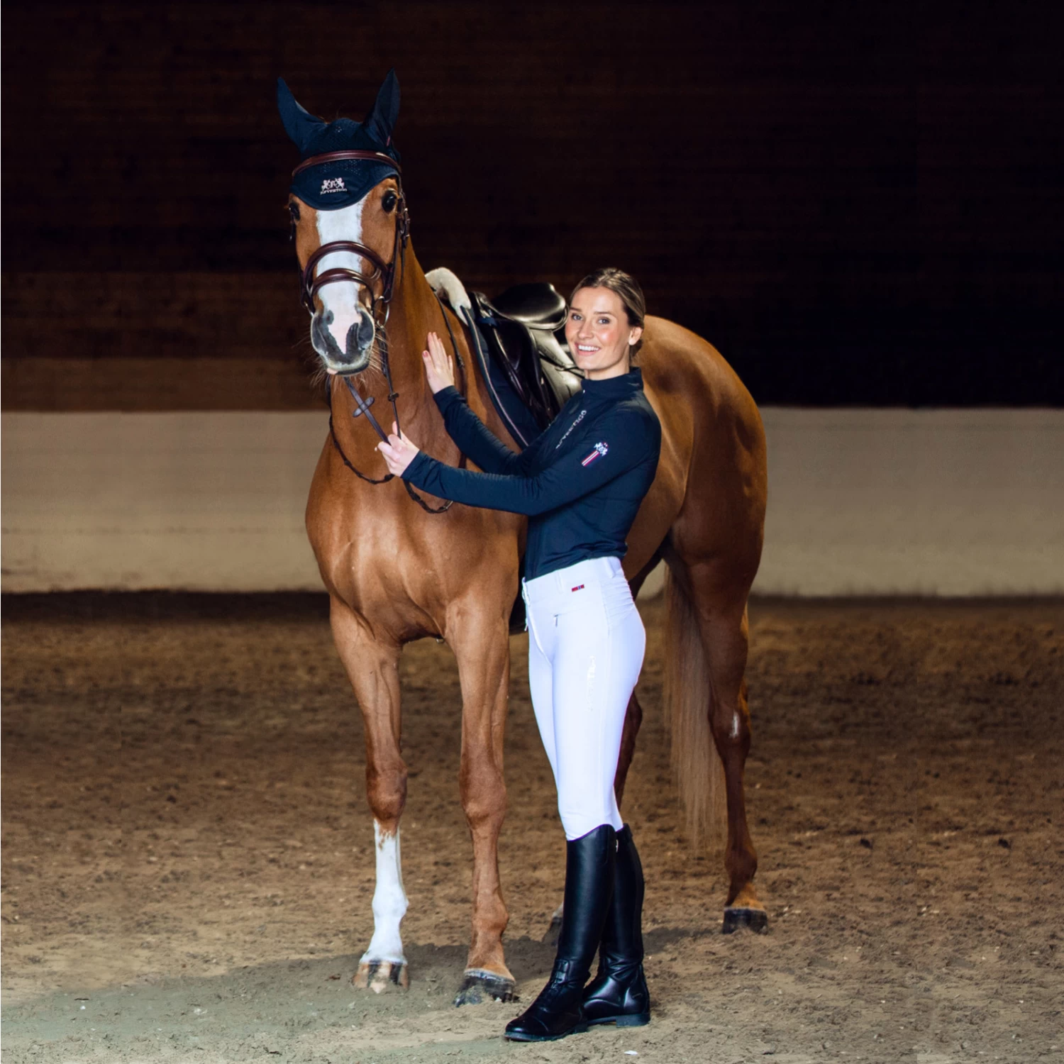 B Vertigo Demi Womens Training Shirt - Dark Navy - Image 4