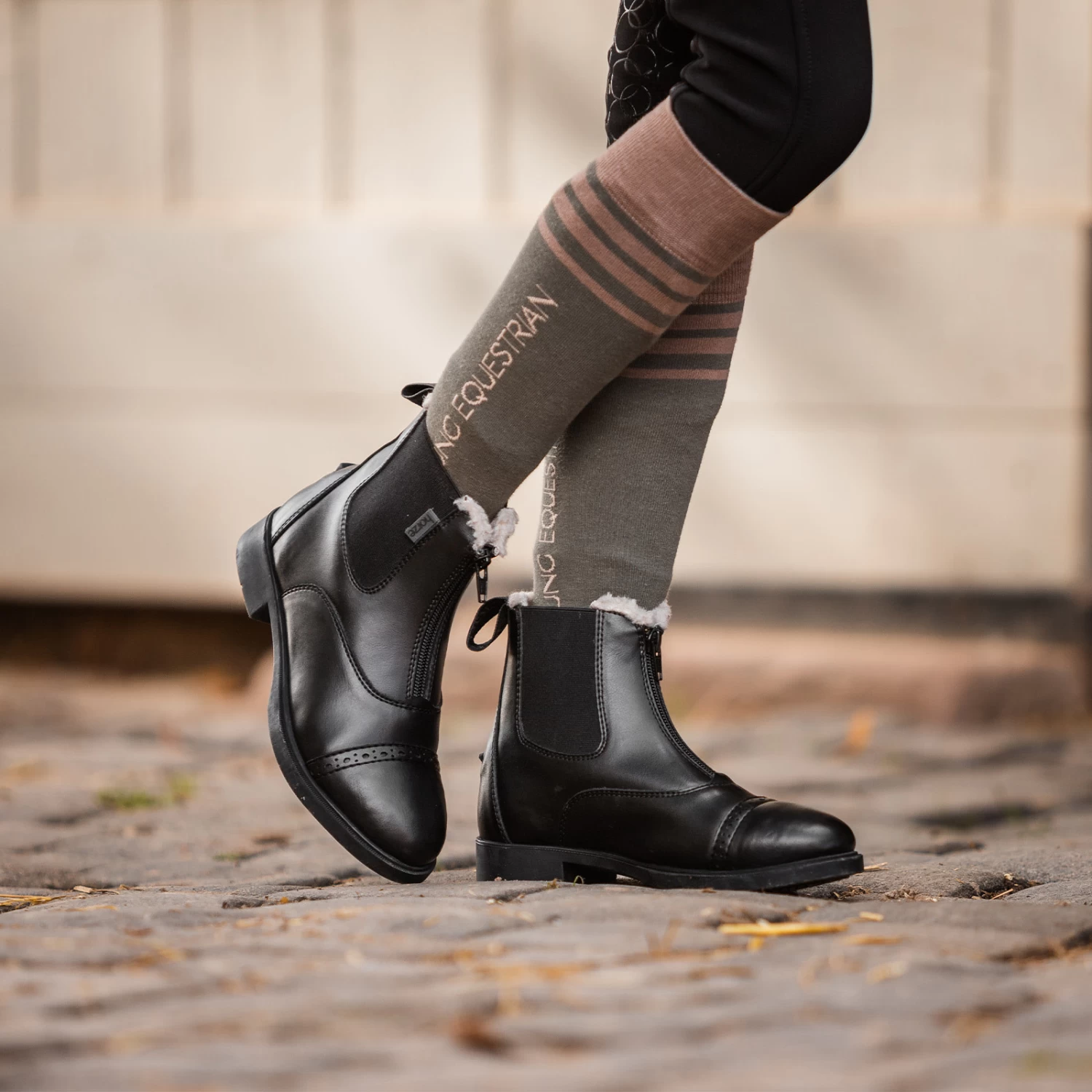 Horze Wexford Kids Paddock Winter Boots - Black - Image 6