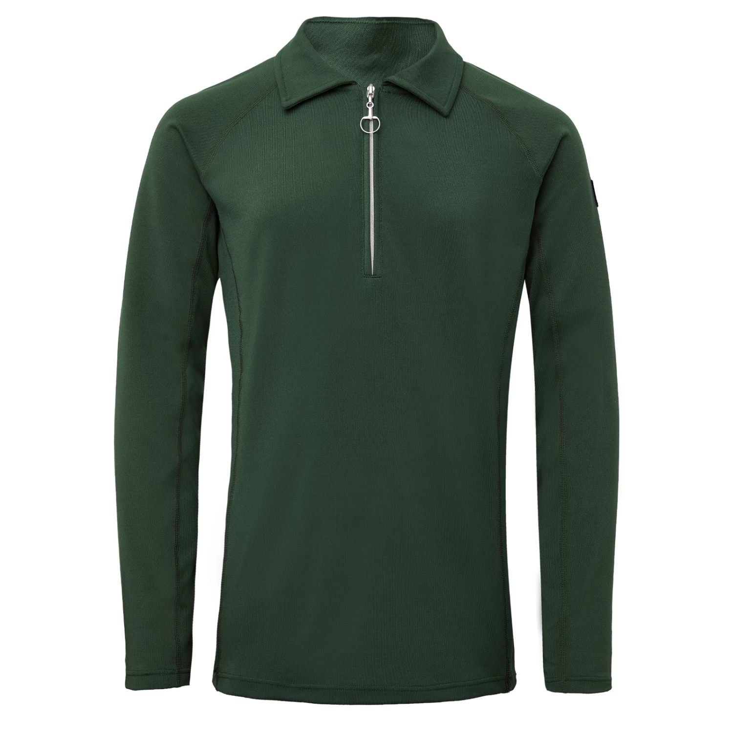 Horze Tiana Womens Pique Shirt W/ Long Sleeves - Red Mahogany Burgundy - Image 8