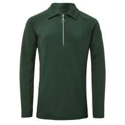 Horze Tiana Womens Pique Shirt W/ Long Sleeves - Mountain View Green
