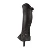 Horze Kids Leather Half Chaps - Elastic - Black