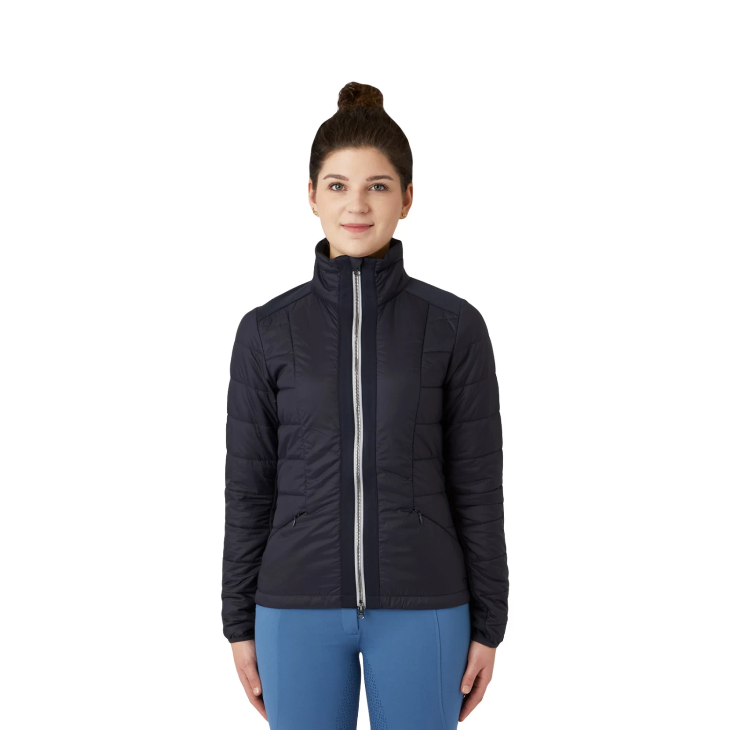 Horze Cameron Womens Hybrid Jacket - Dark Navy - Image 3
