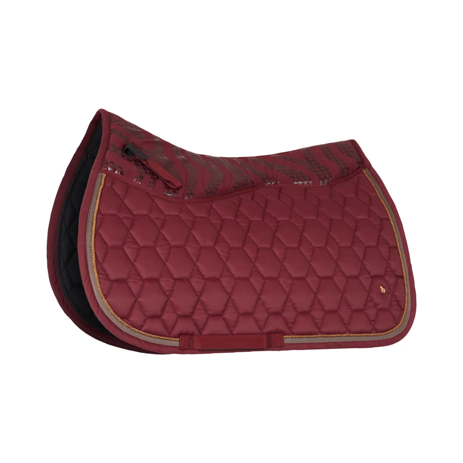 Horze Kenya Anti Slip All Purpose Saddle Pad - Rhubarb Dark Red