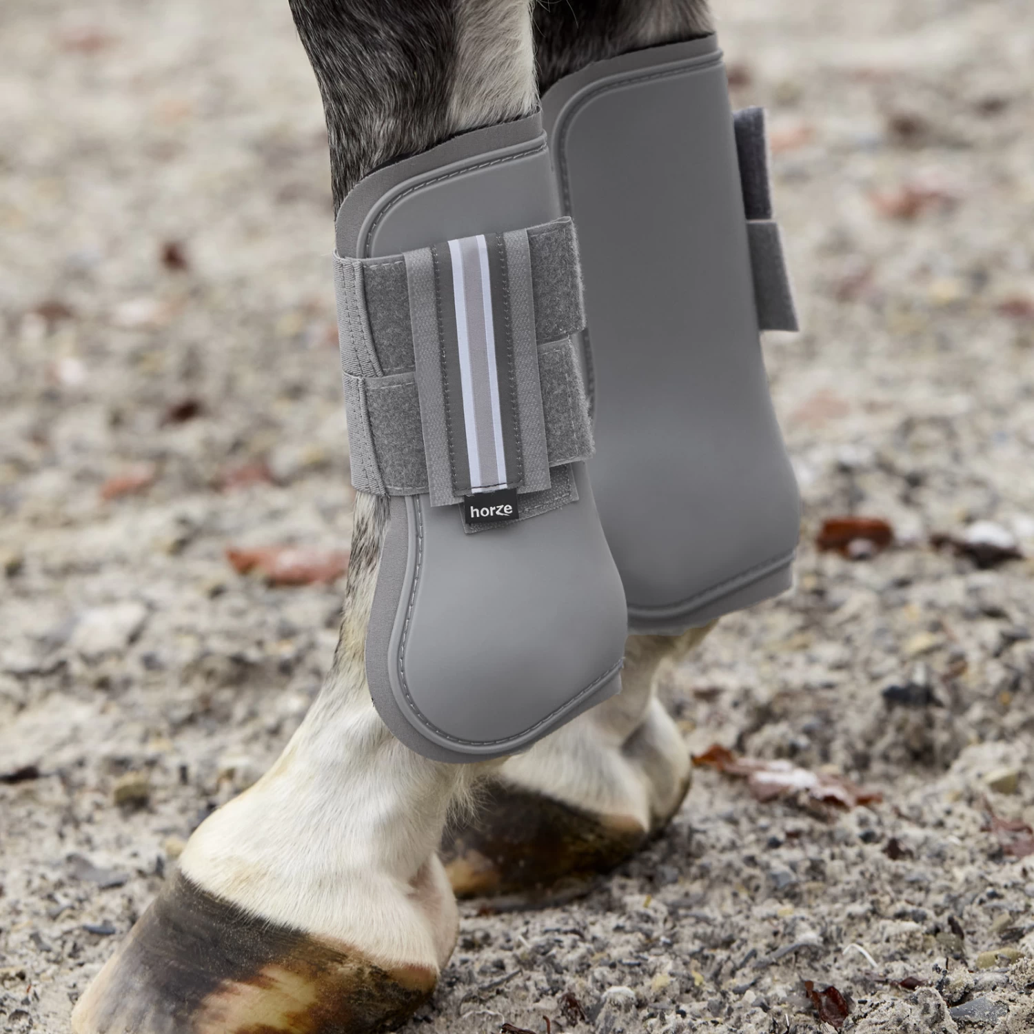 Horze Adepto Tendon Boots - Steel Grey - Image 5