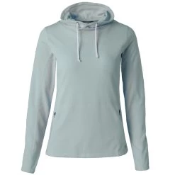 Horze Lou Womens Technical Ventilated Shirt With High Neck - Corydalis Light Blue