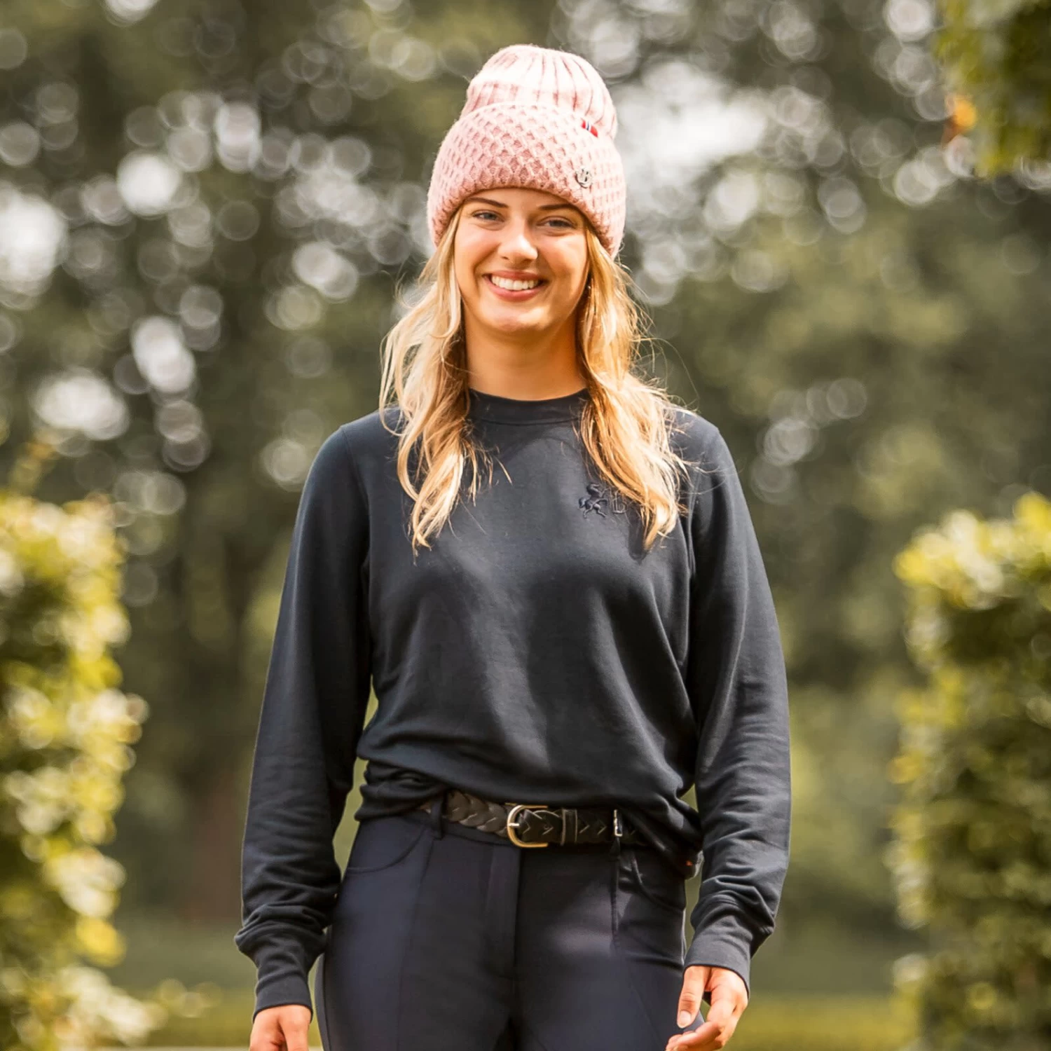 B Vertigo Erica Womens Bamboo Sweatshirt - Dark Navy - Image 2