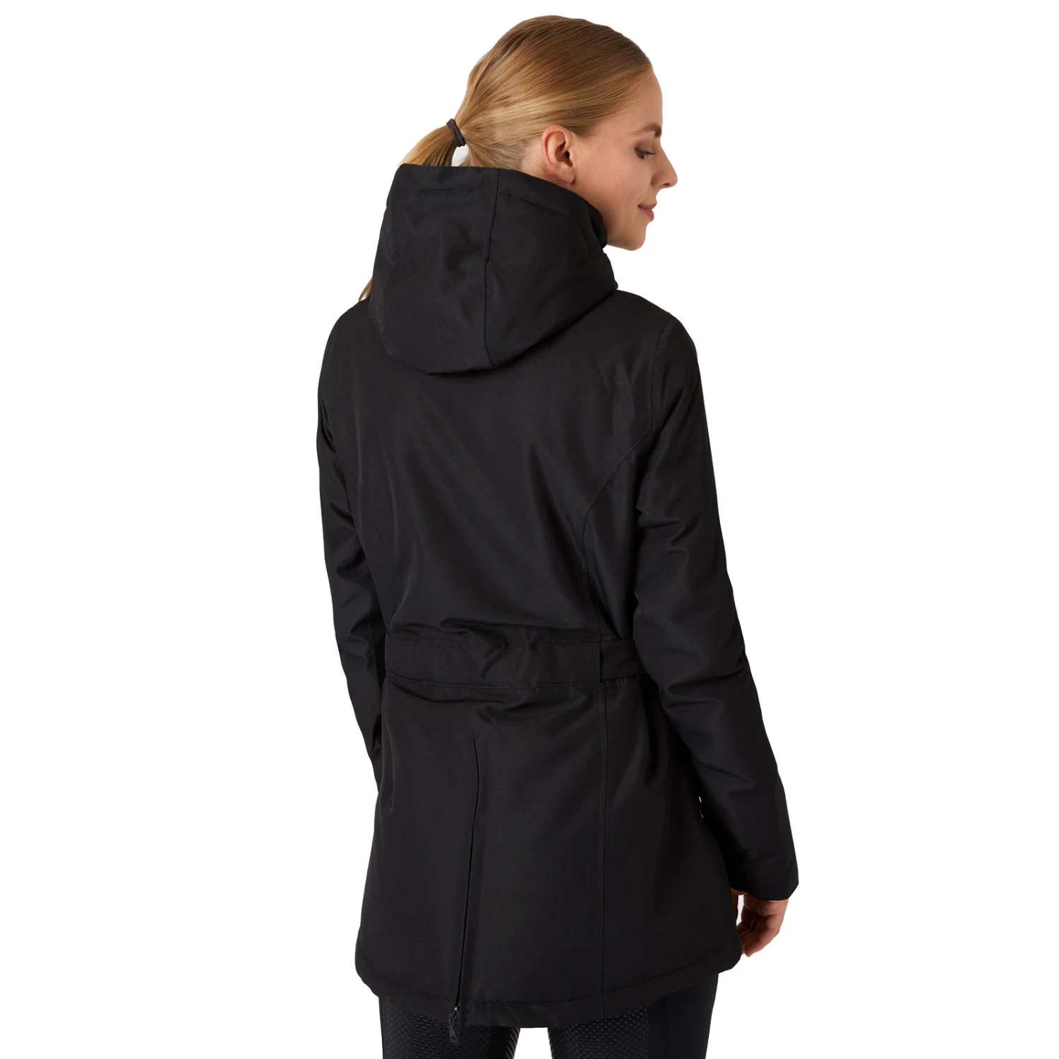 Horze Jadine Womens Waterproof Shell Jacket - Black - Image 3