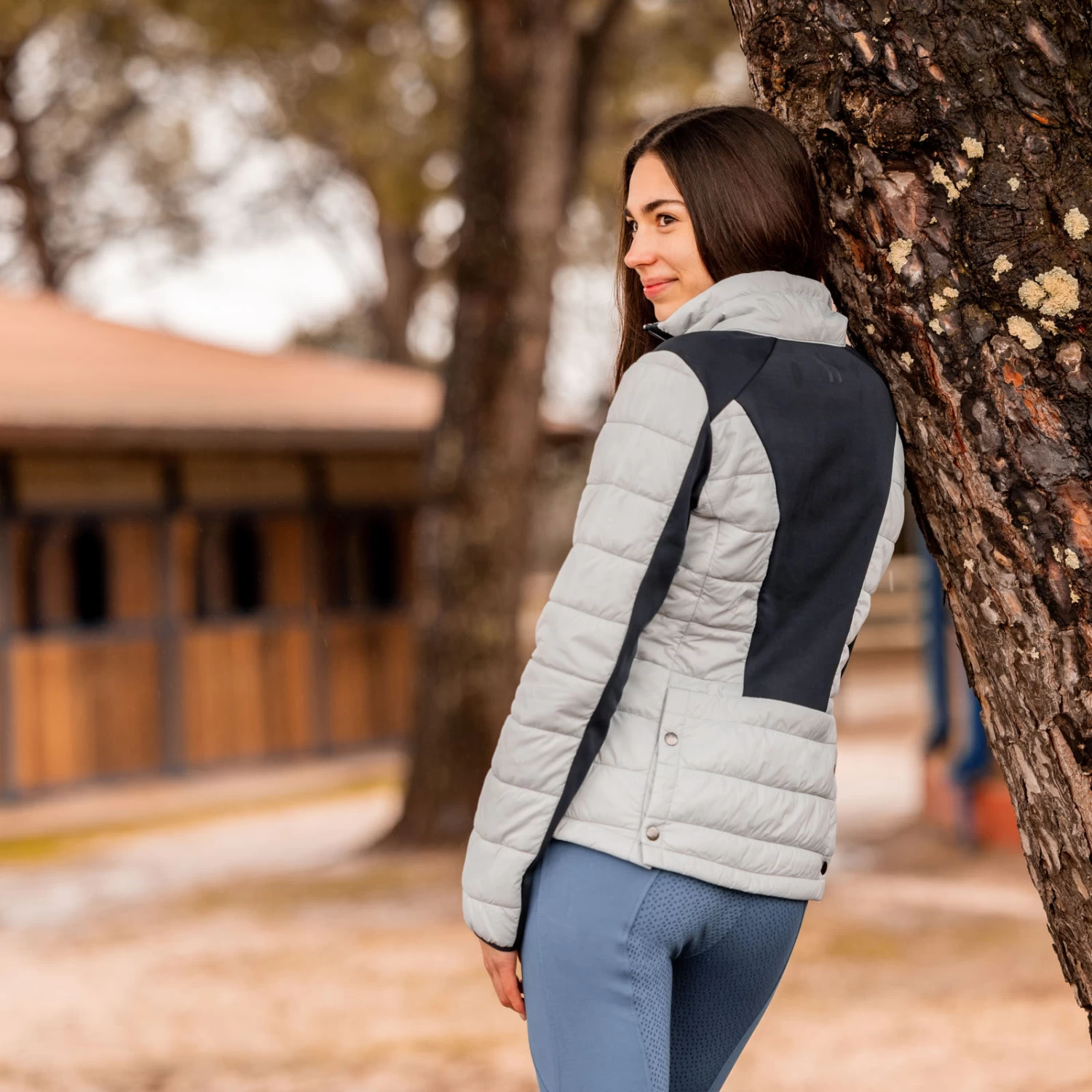 Horze Cameron Womens Hybrid Jacket - Harbour Mist - Image 9