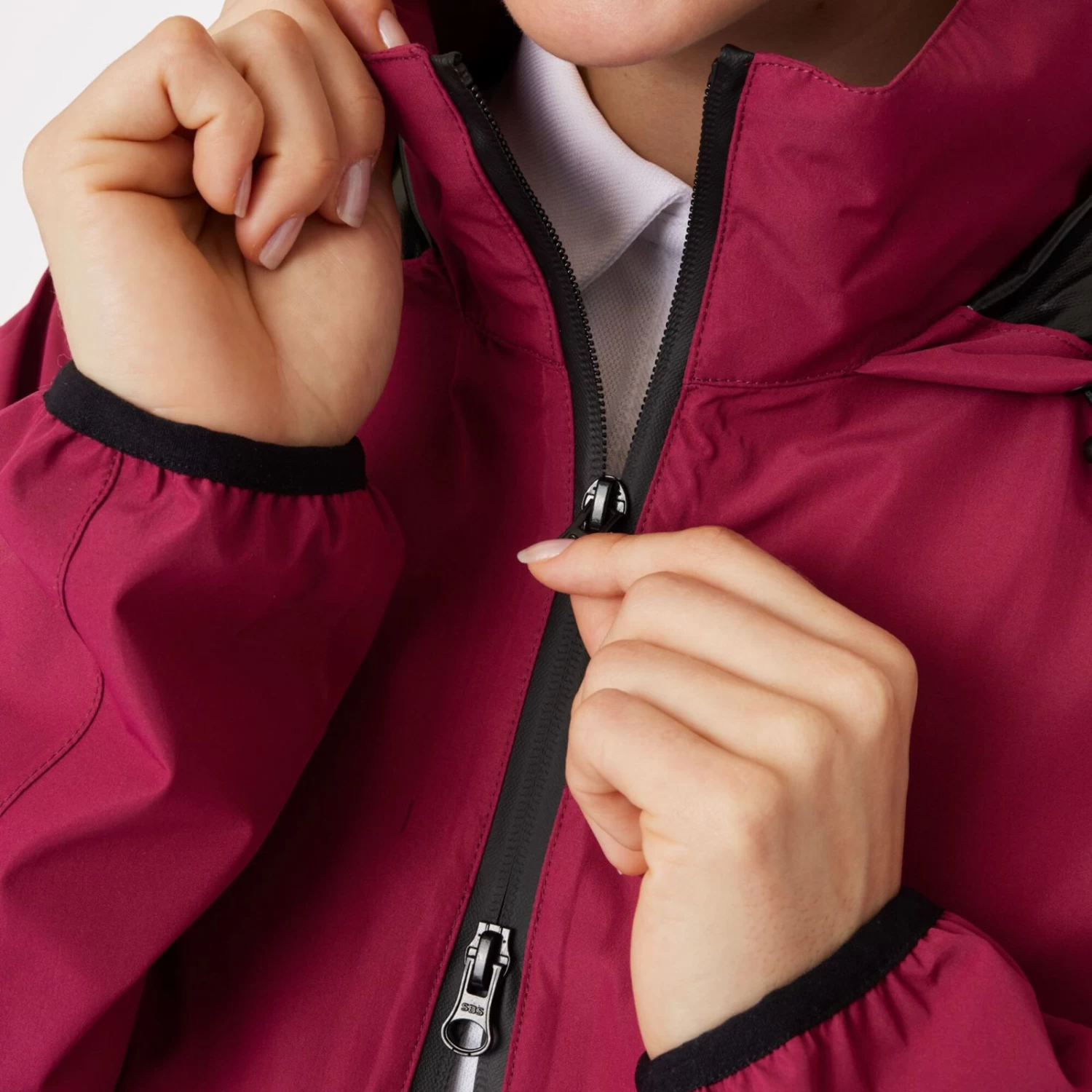Horze Stella Waterproof Shell Jacket - Anemone Dark Pink - Image 7