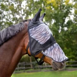 Horze Zebra Fly Mask - Black