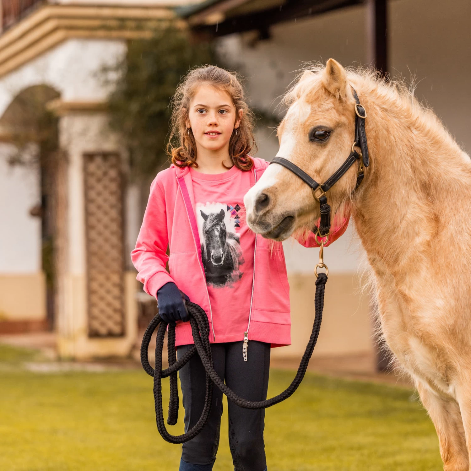 Horze Doli Kids T-Shirt - Pink Lemonade - Image 4