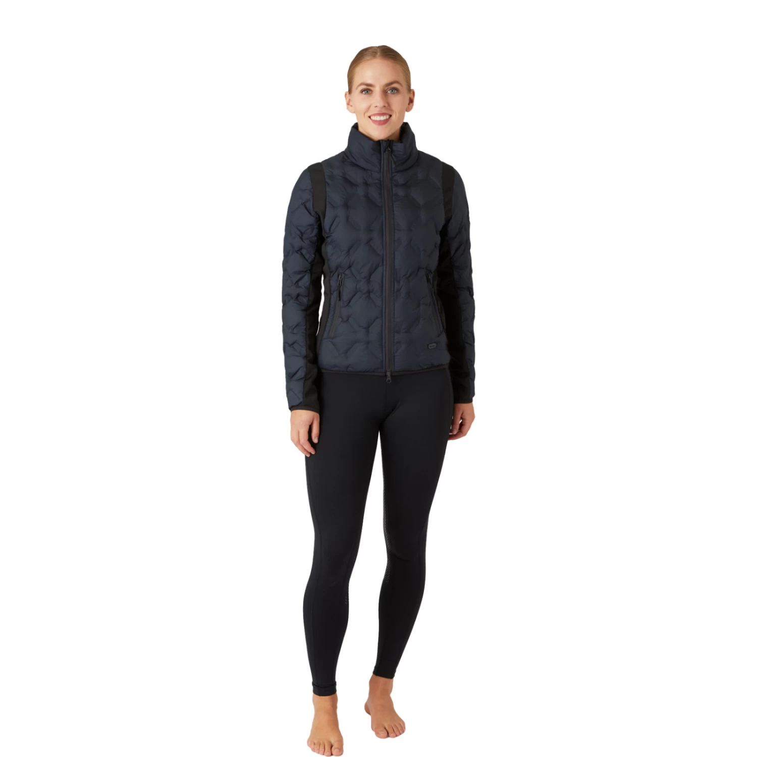 Horze Shelly Womens Padded Jacket - Dark Navy - Image 8