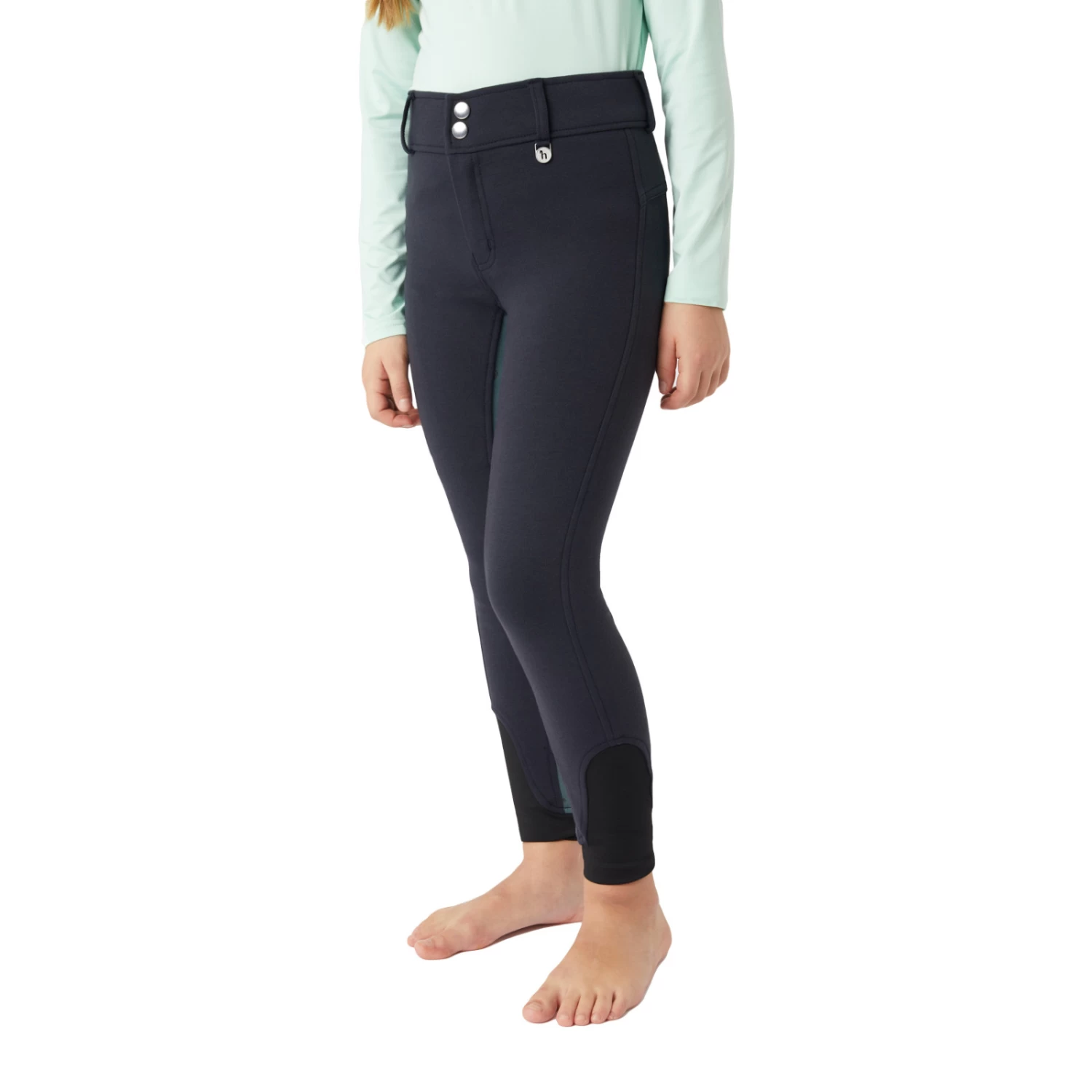 Horze Samara Kids Full Seat Breeches - Dark Navy - Image 10