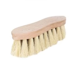 Horze Wood Back Hard Brush W/ Natural Mix Bristles - 2 In - Natural