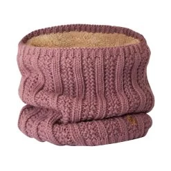 Horze Jelena Womens Knitted Neck Warmer Scarf - Wood Rose