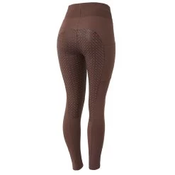 Horze Jade Womens Cotton Stretch Full Seat Riding Tights - French Roast