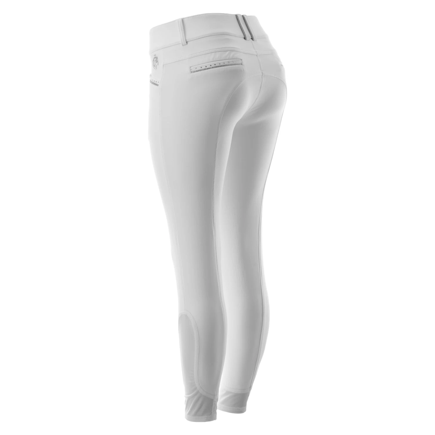 Equinavia Victoria Womens Silicone Knee Patch Breeches - White - Image 5