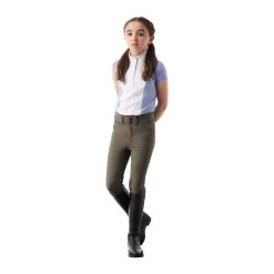 Equinavia Tuva Kids Knee Patch Breeches - Mushroom Brown