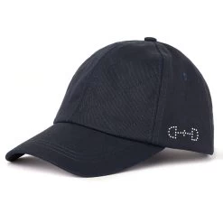 Horze Womens Cap With Crystal Detailing - Dark Navy