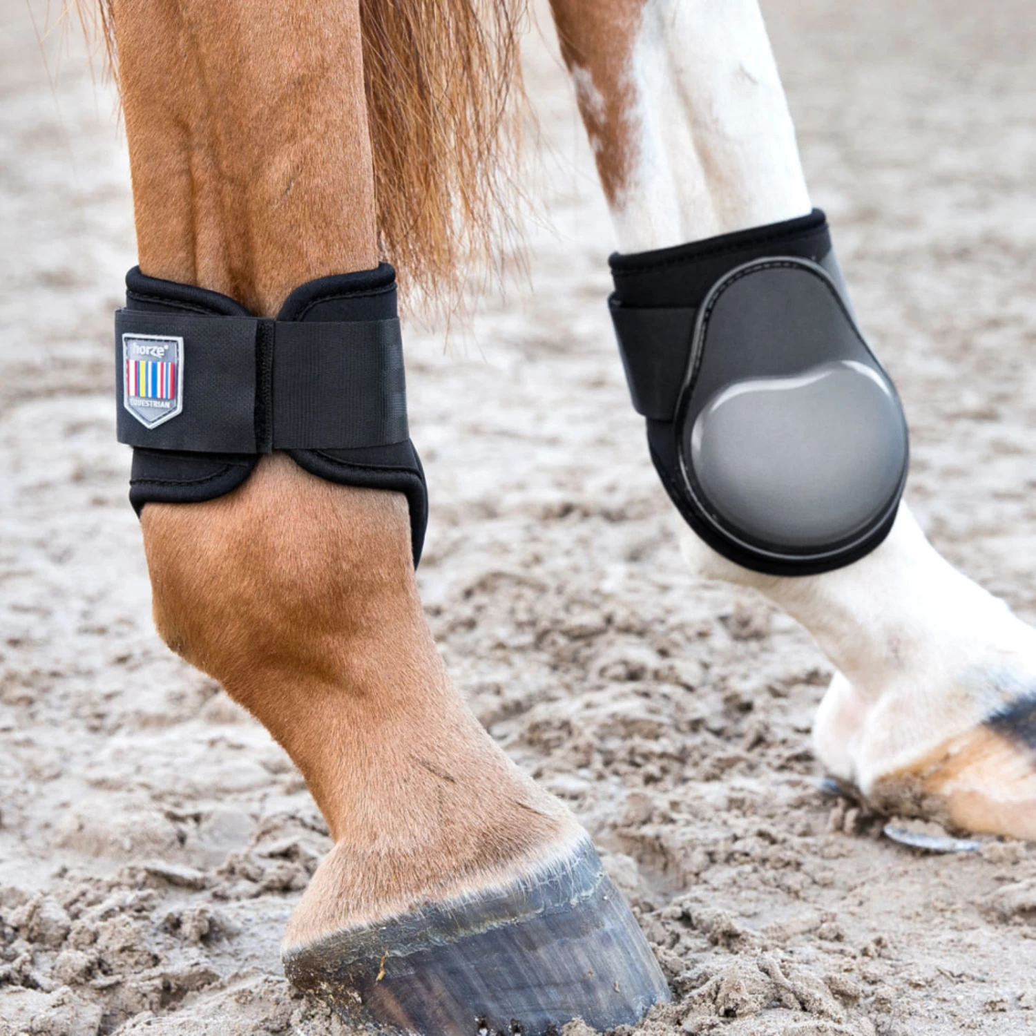 Horze Impact Air Shock Fetlock Boots - Black - Image 14