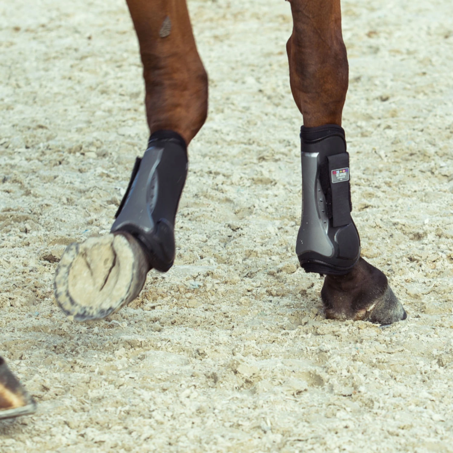 Horze Impact Air Shock Tendon Boots - Black - Image 9