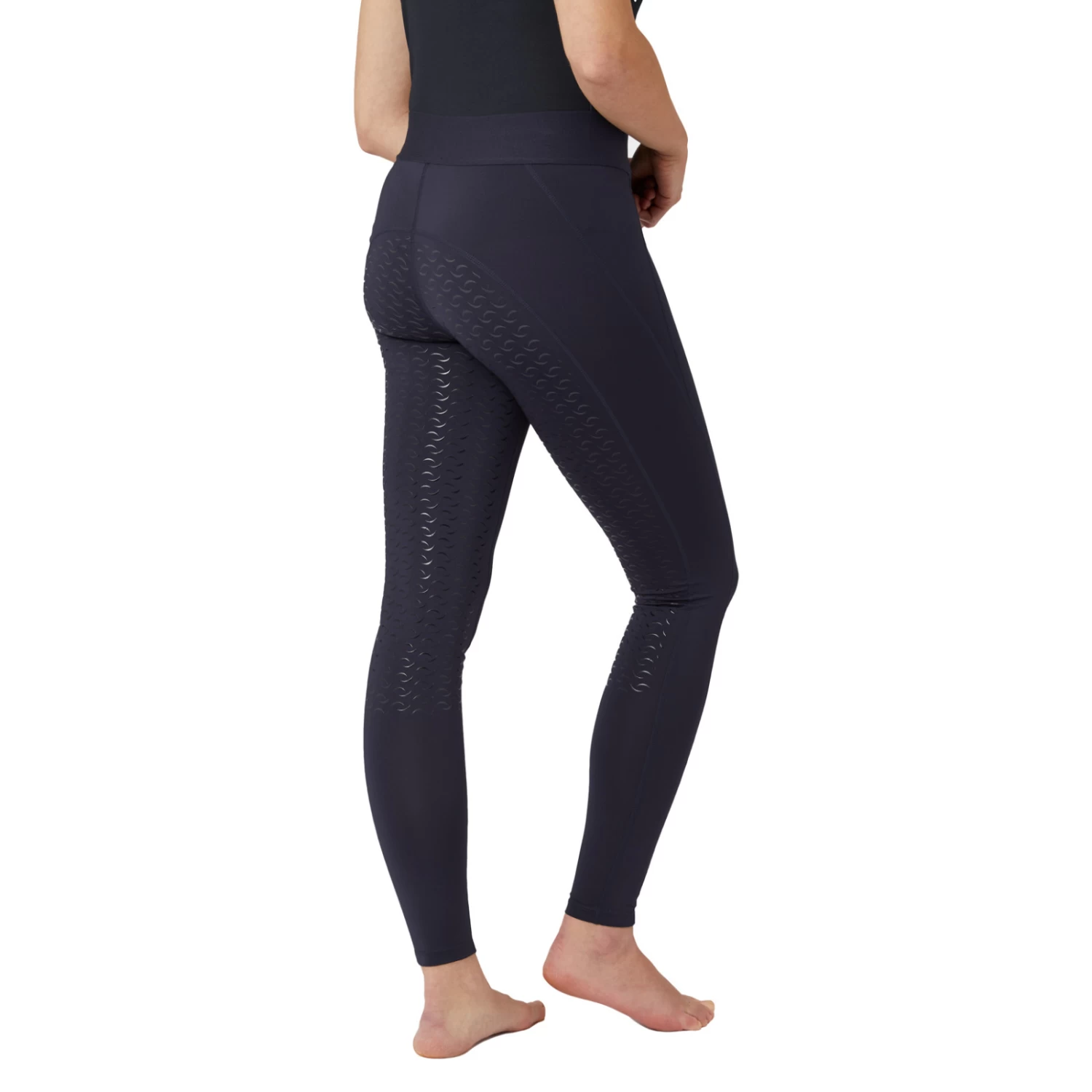 Horze Tessa Womens Full Seat Riding Tights - Peacoat Dark Blue - Image 8