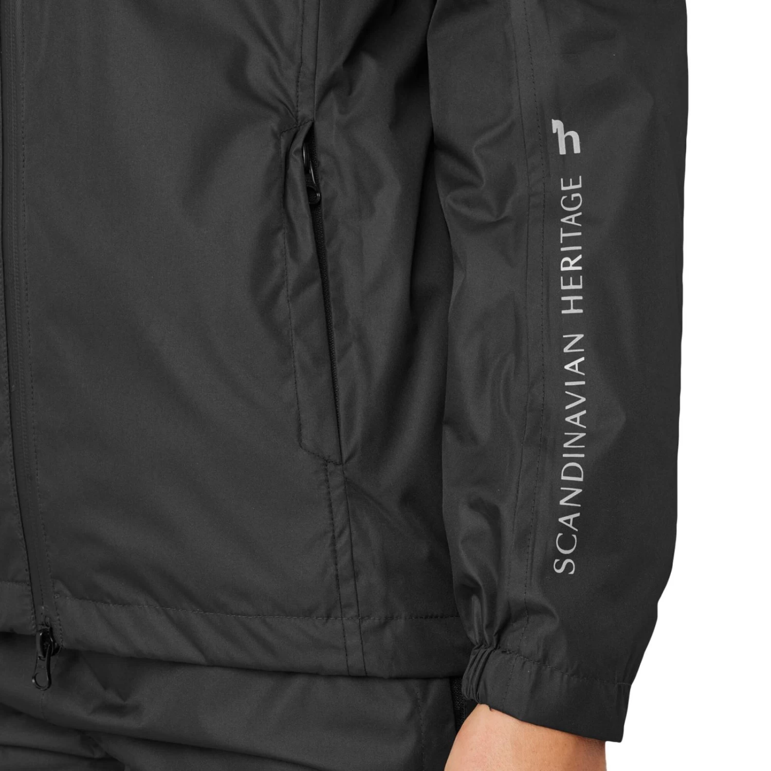 Horze Alexis Womens Waterproof Shell Jacket - Caviar Black - Image 10