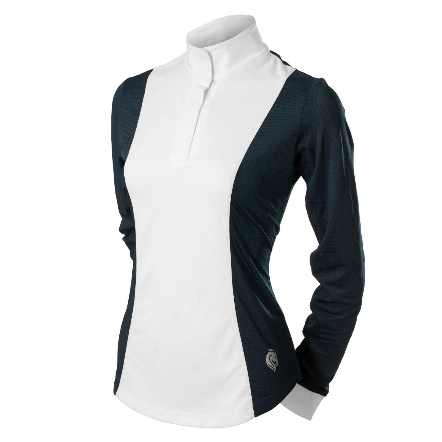 Equinavia Martha Womens Long Sleeved Show Shirt - Light Blue/White - Image 15