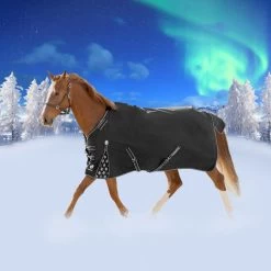 Equinavia Norse Light Weight Turnout Blanket 100g - Black