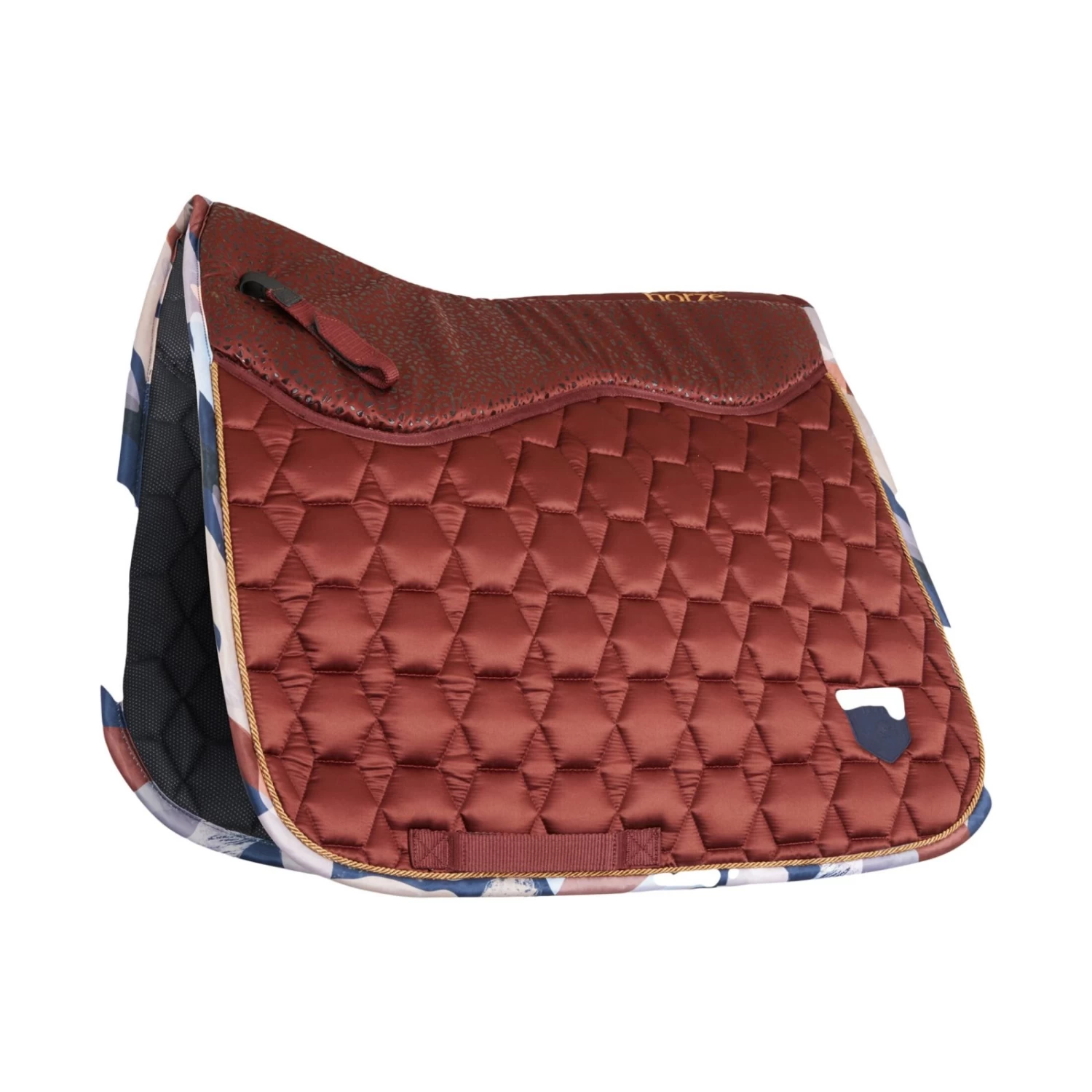 Horze Terrazzo Grip Tech Dressage Saddle Pad - Dark Navy - Image 9