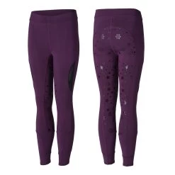Kids Cool Mesh Silicone Full Seat Tights - Wineberry Purple