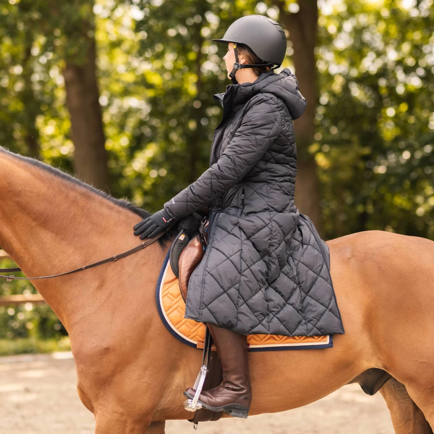 B Vertigo Gem Insulated Long Riding Jacket - Anthracite - Image 5