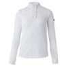Horze Sianna Womens Training/Show Shirt With Long Sleeves - White