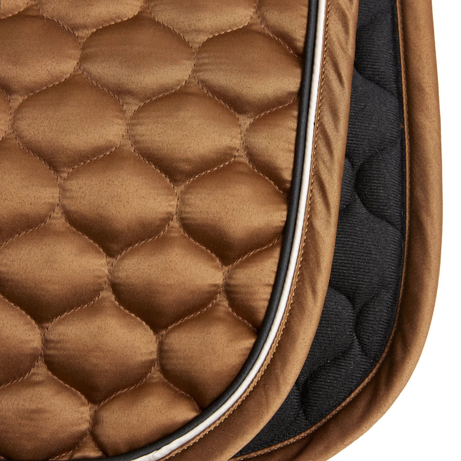 Horze Sandnes Dressage Saddle Pad - Caramel Cafe - Image 4