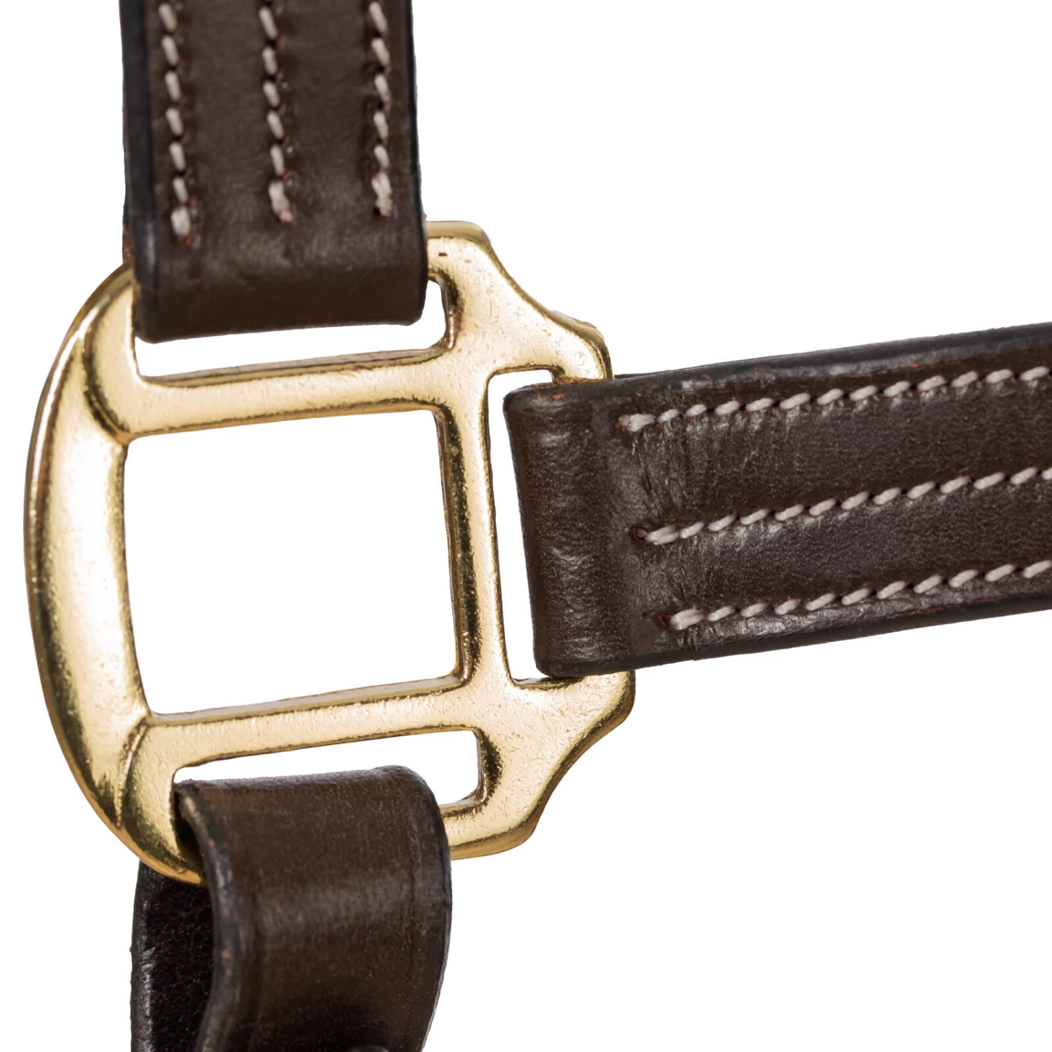 Equinavia Valkyrie Triple Stitched Leather Halter - Chocolate Brown - Image 6