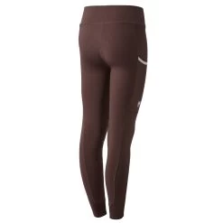 Horze Morgan Kids Knee Patch Riding Tights - French Roast