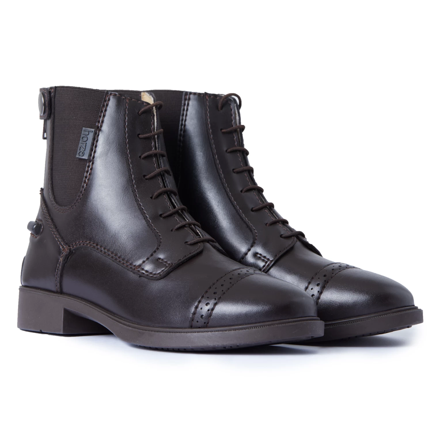 Horze Kilkenny Kids Paddock Boots PU - Black - Image 12