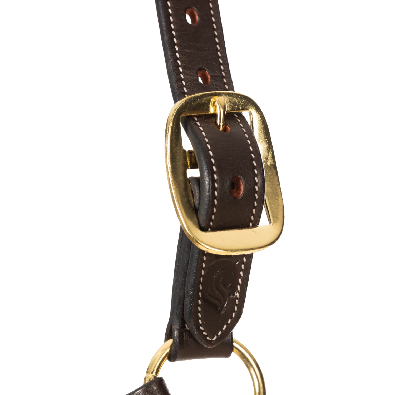 Equinavia Valkyrie Triple Stitched Leather Halter - Chocolate Brown - Image 7