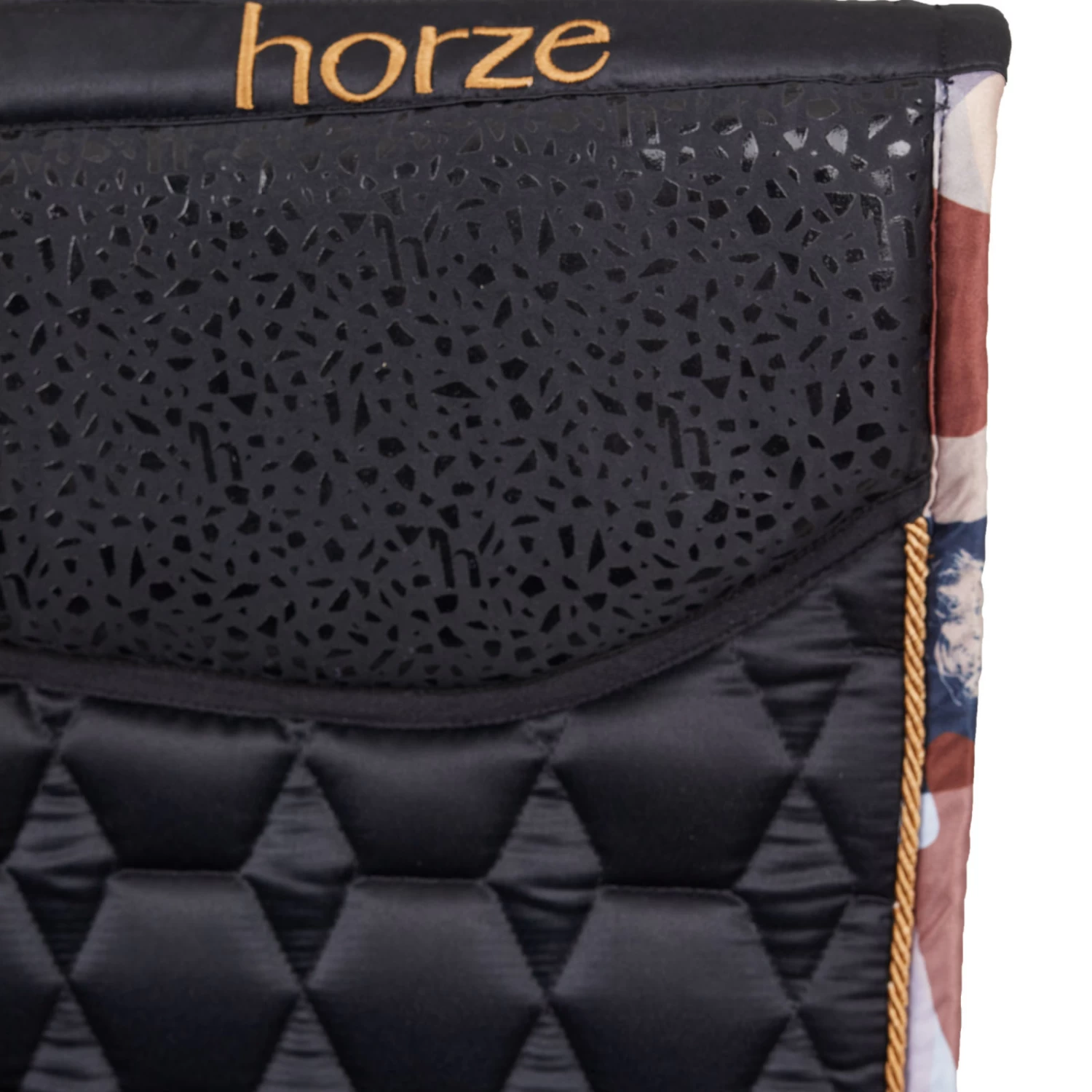Horze Terrazzo Grip Tech Dressage Saddle Pad - Dark Navy - Image 6