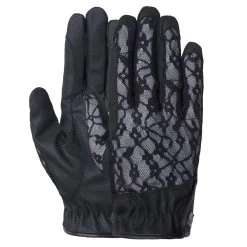 B Vertigo Womens Cooling Lace Riding Gloves - Black
