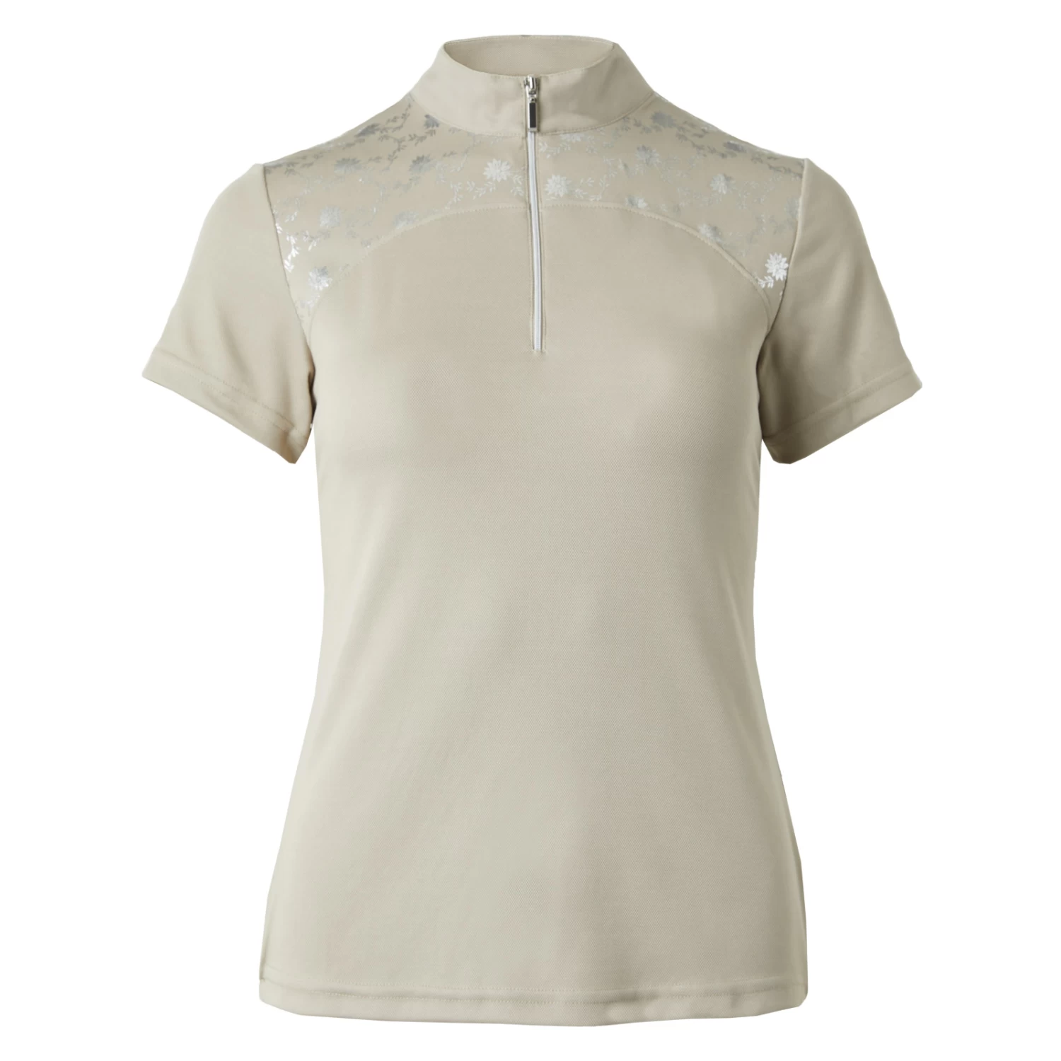Horze Kaitlin Womens Short Sleeved Performance Show And Training Shirt - Orchid Hush - Image 10