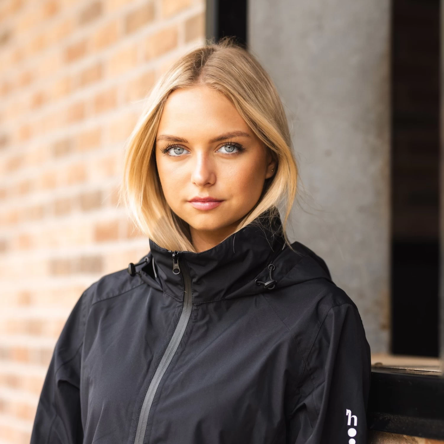 Horze Stella Waterproof Shell Jacket - Caviar Black - Image 11