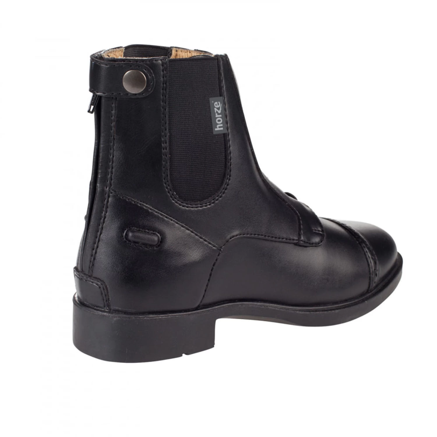 Horze Kilkenny Kids Paddock Boots PU - Black - Image 6
