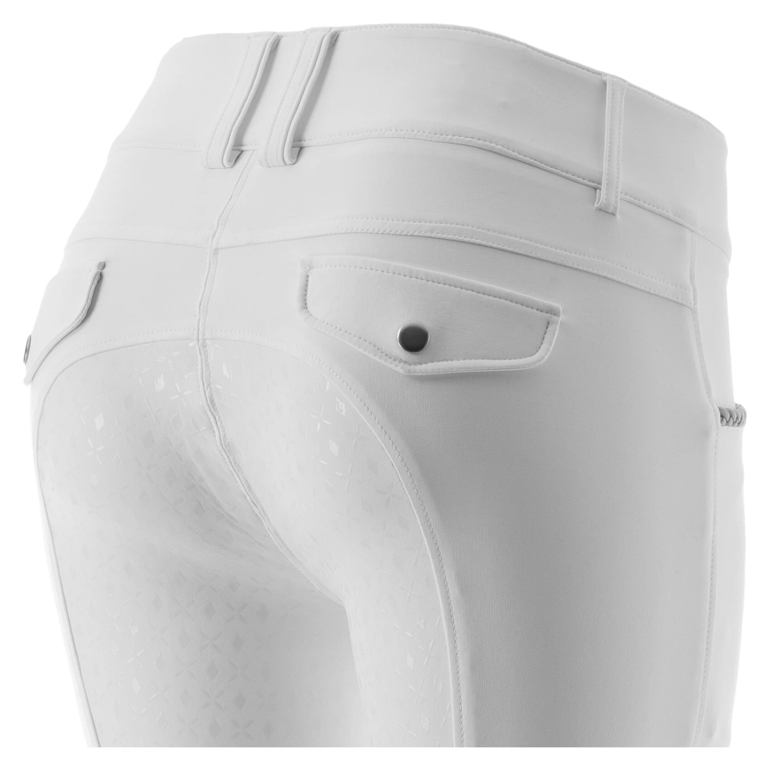 Equinavia Madeleine Womens Full Seat Breeches - White - Image 4