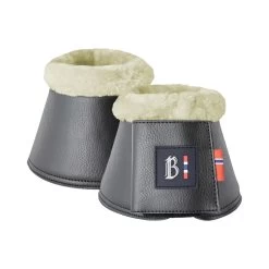 B Vertigo Wellington Fleece Top Bell Boots - Black