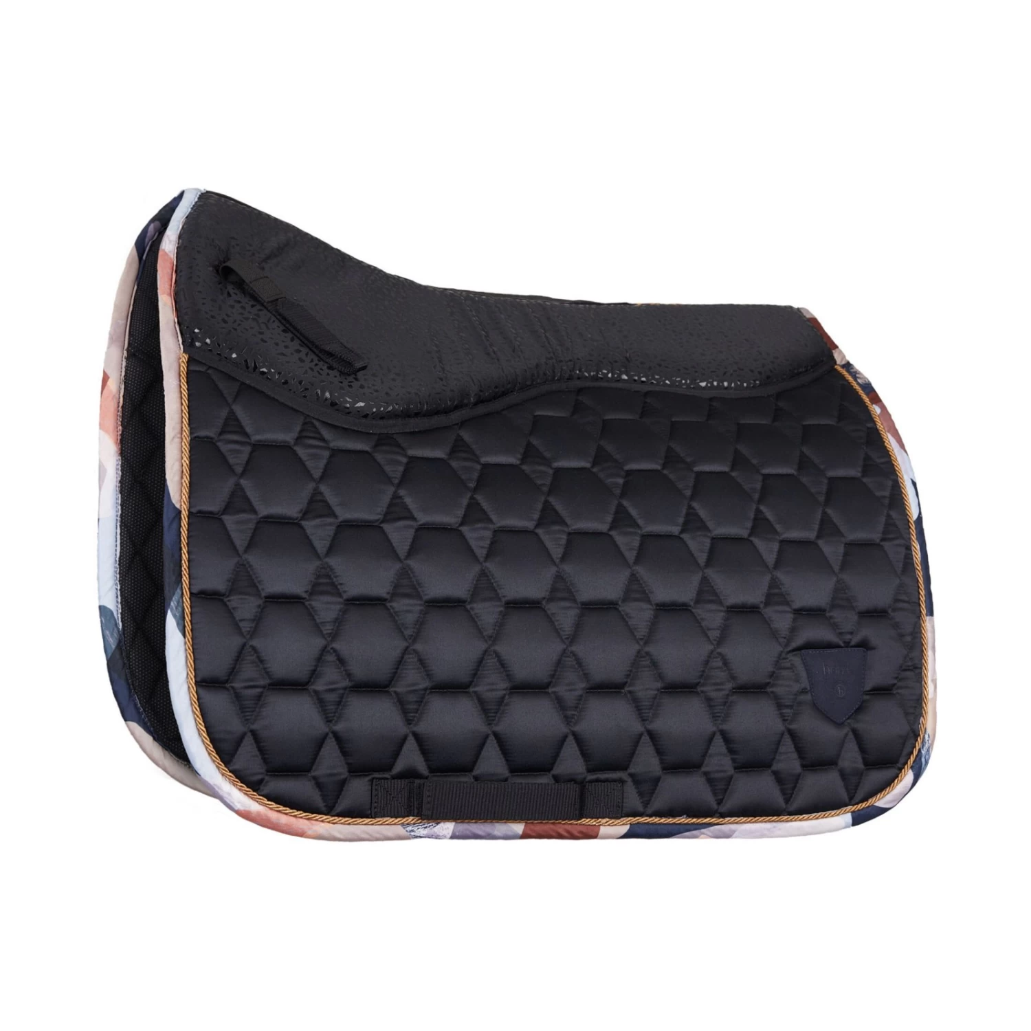 Horze Terrazzo Grip Tech Dressage Saddle Pad - Dark Navy