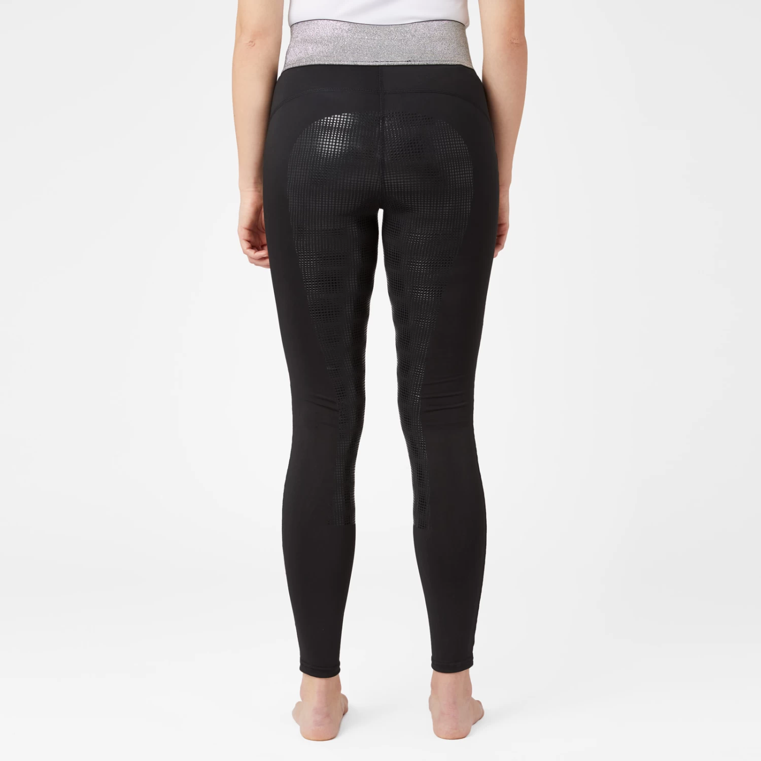 Horze Radiance Womens Tights With Smart Pockets - Black - Image 6